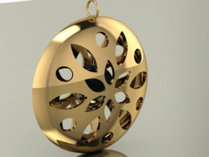 перлина в кулоні 3D Модель