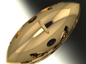pearl in pendant 3D मॉडल