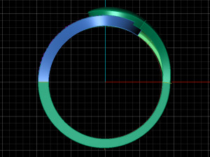 gold diamond ring 3D Model