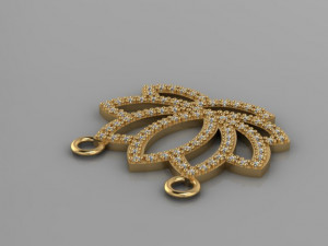 flower pendant 3Dモデル
