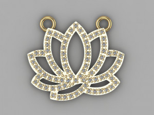 flower pendant 3Dモデル