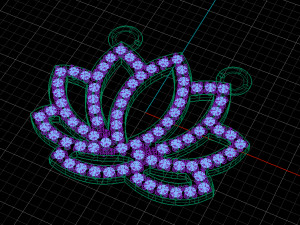 flower pendant 3Dモデル