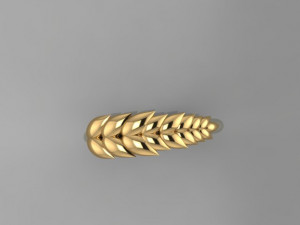 leaf ring Model 3D
