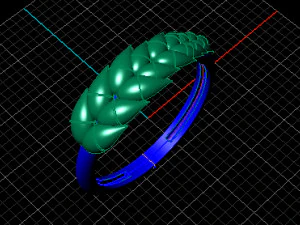 leaf ring 3D Model