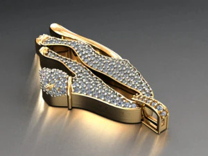 ciondolo pantera Modello 3D