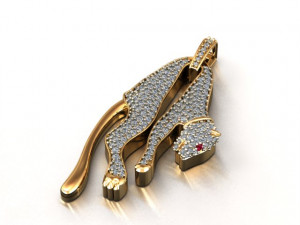 panther pendant 3D Model