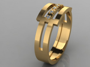 gold ring 3D 模型