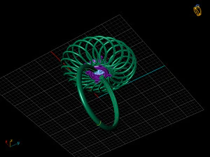 flower ring 3D Model
