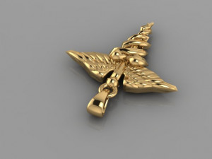caduceus pendant 3D 模型