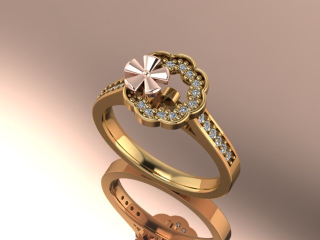 flower ring Modèle 3D .c4d .max .obj .3ds .fbx .stl .blend 
