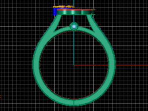 flower ring Modèle 3D