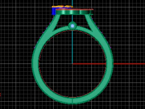 anello di fiori Modello 3D