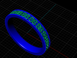 love round ring Modèle 3D