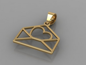 lovely message pendant 3D मॉडल