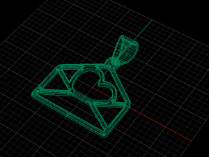 lovely message pendant Modèle 3D