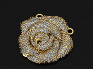 rose pendant 3D Model