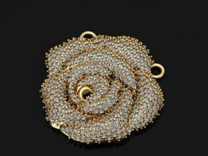 rose pendant 3D Model