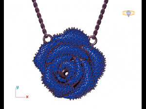 rose pendant 3D Model