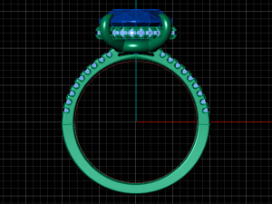 oval diamond ring 3D मॉडल