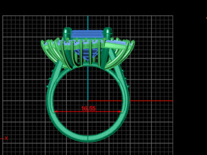 emerald ring 3D मॉडल