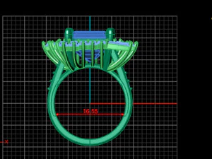 emerald ring 3D Model