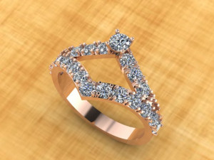 diamond ring 3D Model
