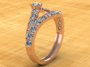diamond ring 3D Модель