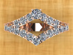 diamond ring 3D Модель