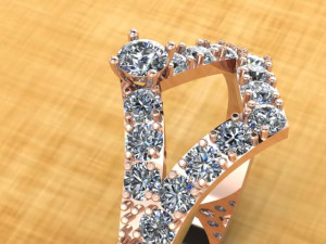 diamond ring 3D Модель
