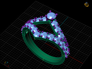 diamond ring 3D Модель