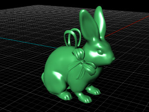 rabbit pendant 3D-Modell