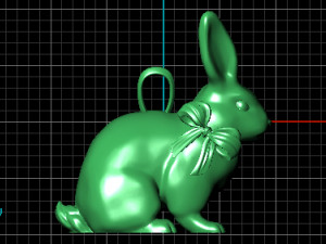 rabbit pendant 3D-Modell