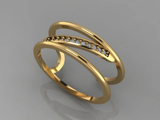 diamond ring 3D Model .c4d .max .obj .3ds .fbx .stl .blend 