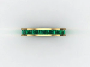 baguette ring 3D Model