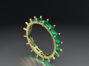 baguette ring2 3D 모델