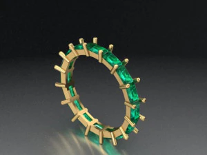 baguette ring2 3D Model