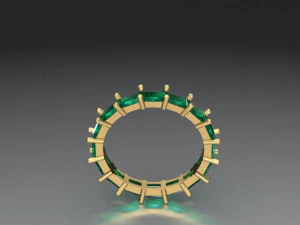 baguette ring2 3D Model