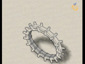baguette ring2 3D Model