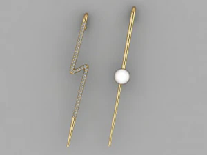 earring cross 3D Model