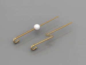 earring cross 3D Model