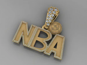 wisiorek NBA Model 3D