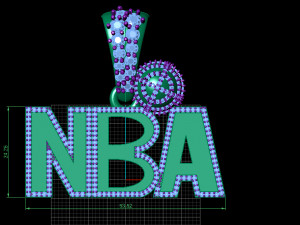 nba pendant Modèle 3D