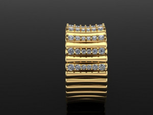 bone design ring Modèle 3D