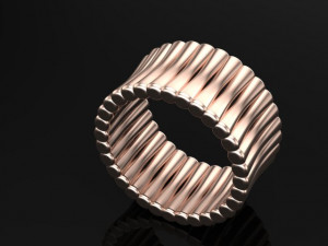bone design ring Modèle 3D