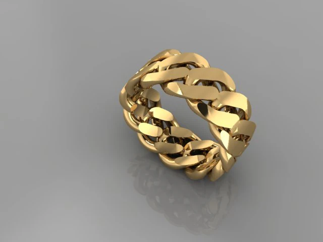 cuban ring 3D Model .c4d .max .obj .3ds .fbx .stl .blend