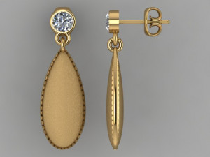 drops earring 3D Model