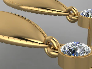 drops earring 3D Model