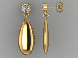 drops earring 3D Model