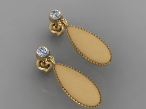 drops earring 3D Model