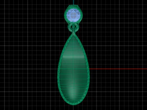 drops earring 3D Model